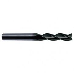 5/8 Dia. x 6 Overall Length 3-Flute Square End Solid Carbide SE End Mill-Round Shank-Center Cut-Super-A - Benchmark Tooling