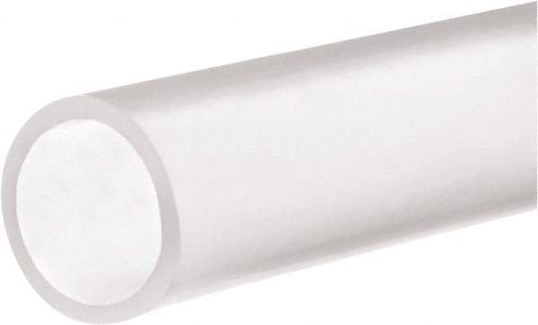 Value Collection - 3/4" ID x 1" OD, 1/8" Wall Thickness, 25' Long, Silicone Tube - Clear, 40 Max psi, 70A Hardness, -120 to 480°F - Benchmark Tooling