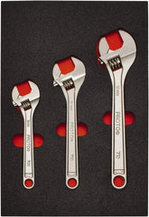 Proto - 3 Piece, 8" to 12", Spline Combination Wrench Set - Inch Measurement Standard, Satin Finish, Comes in Roll Pouch - Benchmark Tooling