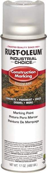 Rust-Oleum - 17 fl oz Clear Paint & Primer - 400' Coverage at 1" Wide, Solvent Base Formula, >500 gL VOC - Benchmark Tooling