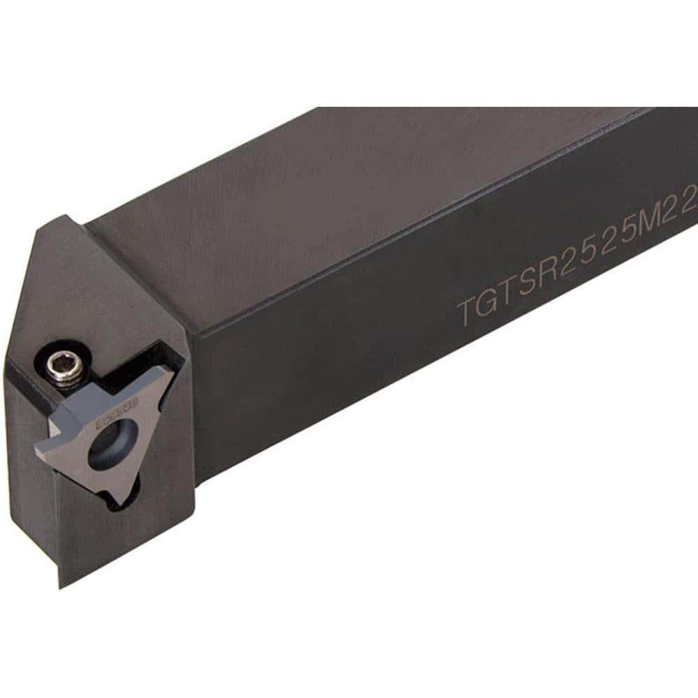 Indexable Grooving Toolholder: TGTSR16-3, 0.0980″ Max Groove Width 0.1100″ Max Depth, Uses 32 Inserts, 1.0000″ Shank Height, 1″ Shank Width, No