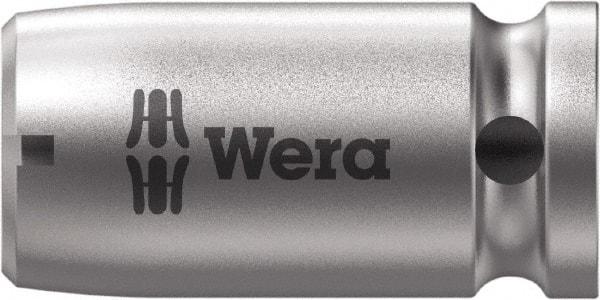 Wera - 1/4 Socket Drive to 1/4 Hex Female Square-Drive to Hex Bit Adapter - 1" OAL - Benchmark Tooling