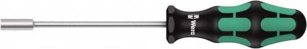 Wera - 8mm Solid Shaft Nutdriver - Cushion Grip Handle, 223mm OAL - Benchmark Tooling