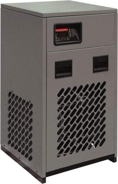 Alpha-Pure - 30 hp, 1-1/2" Pipe, 125 CFM Refrigerated Compressed Air Dryer - FNPT End Connections, 230 Max psi, 12.85 Amp, 1.17 kw, 115 Volt, 24" Long x 22" Wide x 40" High, Closed Auto Drain - Benchmark Tooling