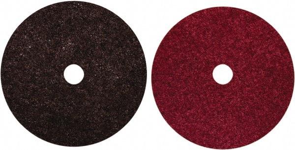 Norton - 7" Diam, Aluminum Oxide Hook & Loop Disc - Medium Grade, Nonwoven, Nylon Backing, - Benchmark Tooling