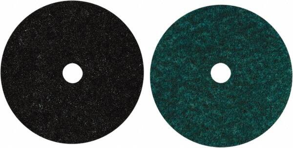 Norton - 7" Diam, Aluminum Oxide Hook & Loop Disc - Coarse Grade, Nonwoven, Nylon Backing, - Benchmark Tooling