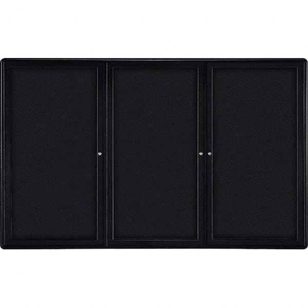 Ghent - Cork Bulletin Boards Style: Enclosed Fabric Bulletin Board Color: Black - Benchmark Tooling