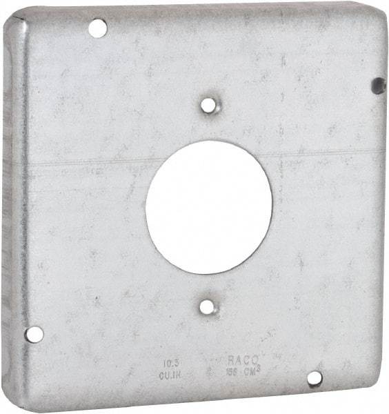 Hubbell-Raco - Electrical Outlet Box Steel Cover - Includes Mounting Hardware - Benchmark Tooling