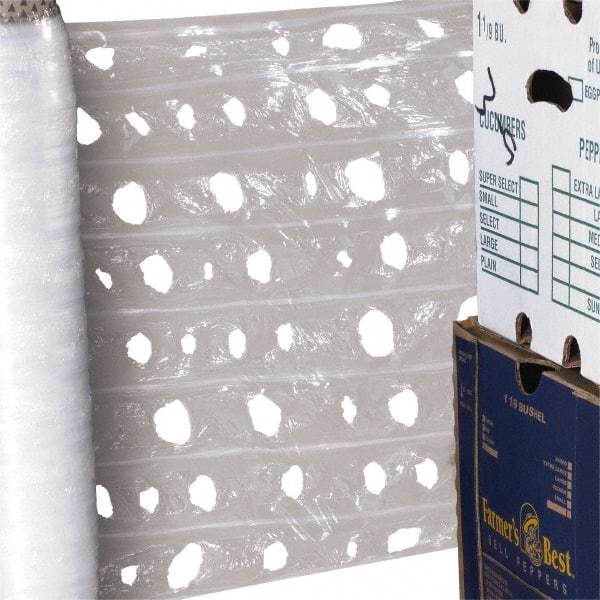Made in USA - 20" x 1,500' Clear Vented Pallet Wrap - Benchmark Tooling