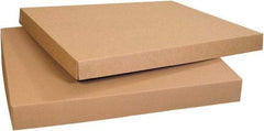 Made in USA - 41-1/4" Wide x 41-1/4" Long x 4" High Rectangle Heavy Duty Corrugated Box - 1 Wall, Kraft (Color), 95 Lb Capacity - Benchmark Tooling