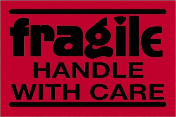 Tape Logic - 3" Long, Fluorescent Red Paper Shipping Label - For Multi-Use - Benchmark Tooling