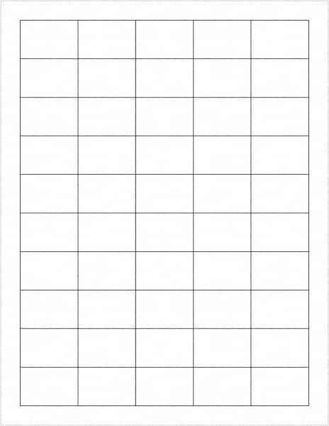 Tape Logic - 1-1/2" Long, White Paper Laser Label - For Laser Printers - Benchmark Tooling