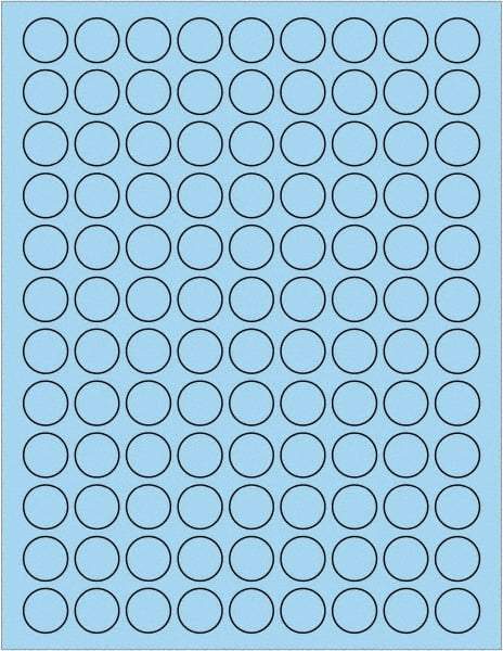 Tape Logic - 3/4" Long, Pastel Blue Paper Laser Label - For Laser Printers - Benchmark Tooling