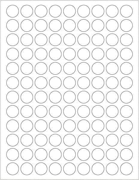 Tape Logic - 3/4" Long, White Paper Laser Label - For Laser Printers - Benchmark Tooling