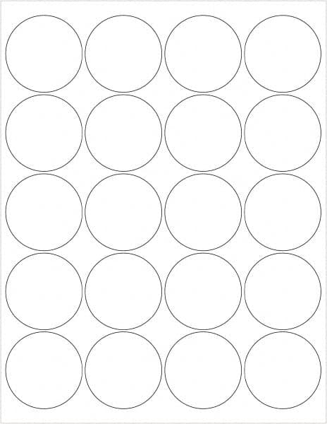 Tape Logic - 2" Long, White Paper Laser Label - For Laser Printers - Benchmark Tooling