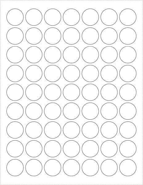 Tape Logic - 1" Long, White Paper Laser Label - For Laser Printers - Benchmark Tooling