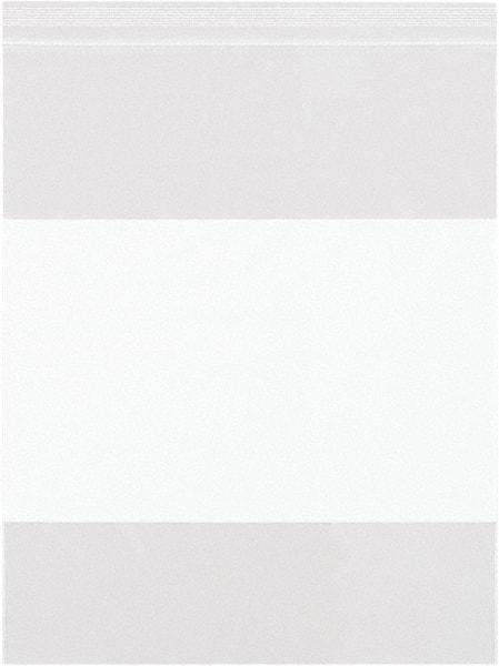 Value Collection - 12 x 15", 6 mil White Block Reclosable Polybags - Clear - Benchmark Tooling
