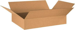 Made in USA - 17" Wide x 29" Long x 3" High Rectangle Corrugated Shipping Box - 1 Wall, Kraft (Color), 65 Lb Capacity - Benchmark Tooling