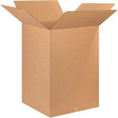 Made in USA - 26" Wide x 26" Long x 36" High Rectangle Corrugated Shipping Box - 1 Wall, Kraft (Color), 65 Lb Capacity - Benchmark Tooling