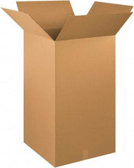 Made in USA - 20" Wide x 20" Long x 36" High Rectangle Corrugated Shipping Box - 1 Wall, Kraft (Color), 65 Lb Capacity - Benchmark Tooling