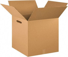 Made in USA - 18" Wide x 18" Long x 18" High Rectangle Heavy Duty Corrugated Box - 2 Walls, Kraft (Color), 100 Lb Capacity - Benchmark Tooling