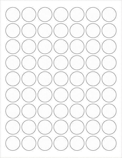 Tape Logic - 1" Long, Clear Paper Laser Label - For Laser Printers - Benchmark Tooling