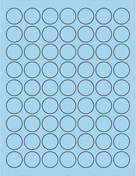 Tape Logic - 1" Long, Pastel Blue Paper Laser Label - For Laser Printers - Benchmark Tooling