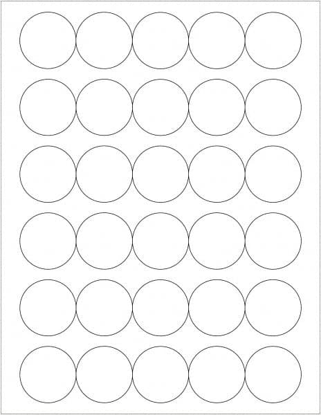 Tape Logic - 1-1/2" Long, Gloss White Paper Laser Label - For Laser Printers - Benchmark Tooling