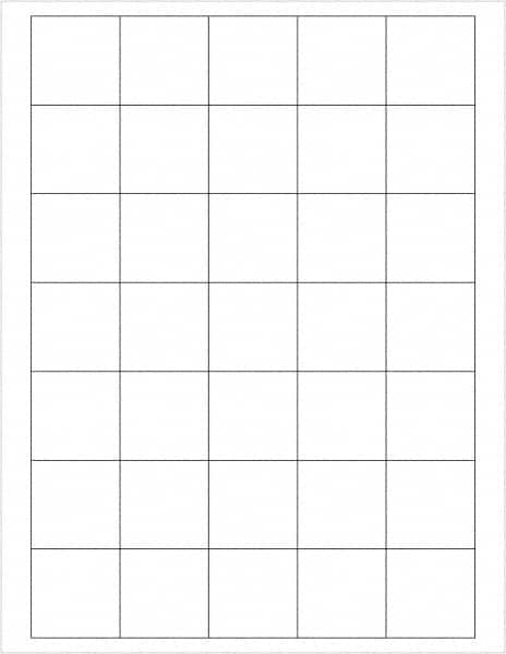 Tape Logic - 1-1/2" Long, White Paper Laser Label - For Laser Printers - Benchmark Tooling