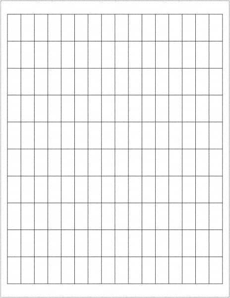 Tape Logic - 1" Long, White Paper Laser Label - For Laser Printers - Benchmark Tooling
