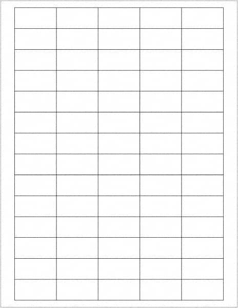 Tape Logic - 1-1/2" Long, White Paper Laser Label - For Laser Printers - Benchmark Tooling