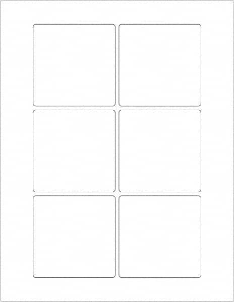 Tape Logic - 3" Long, White Paper Laser Label - For Laser Printers - Benchmark Tooling