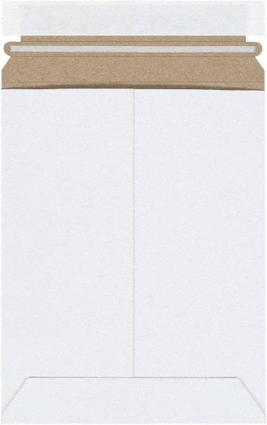 Made in USA - 9" Long x 7" Wide Peel-Off Self-Seal Flat Mailer - White - Benchmark Tooling