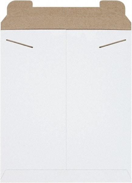 Made in USA - 15" Long x 12-3/4" Wide Regular Flat Mailer - White - Benchmark Tooling