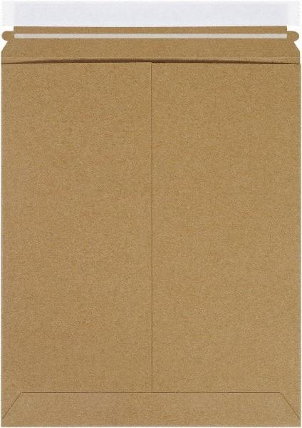 Made in USA - 13-1/2" Long x 11" Wide Peel-Off Self-Seal Flat Mailer - Kraft - Benchmark Tooling