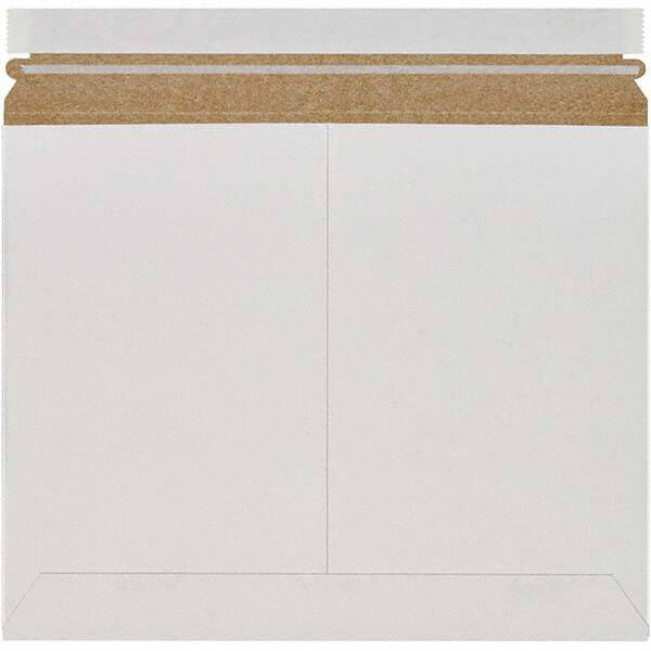 Made in USA - 9-3/4" Long x 12-1/4" Wide Peel-Off Self-Seal Flat Mailer - White - Benchmark Tooling