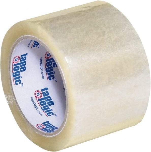 Tape Logic - 3" x 55 Yd Clear Acrylic Adhesive Packaging Tape - Polypropylene Film Backing, 2.6 mil Thick, 24.7 Lb Tensile Strength - Benchmark Tooling