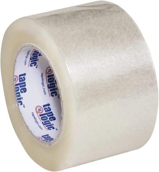 Tape Logic - 3" x 110 Yd Clear Acrylic Adhesive Packaging Tape - Polypropylene Film Backing, 2.6 mil Thick, 24.7 Lb Tensile Strength - Benchmark Tooling