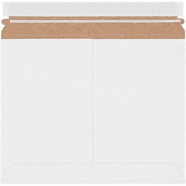 Made in USA - 9" Long x 11-1/2" Wide Peel-Off Self-Seal Flat Mailer - White - Benchmark Tooling