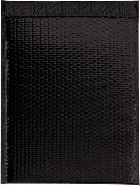Made in USA - 17-1/2" Long x 13" Wide Peel-Off Self-Seal Bubble Mailer - Black - Benchmark Tooling