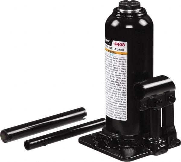 Sunex Tools - 8 Ton Capacity Bottle Jack - 9.1" to 18.3" High, 5.2" Long x 4.72" Wide Base - Benchmark Tooling