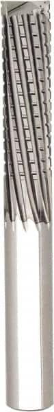 Seco - 3/8", 12 Flute, Single End, Solid Carbide, Corner Chamfer End Mill - 3" OAL, 10° Helix, Left Hand Flute, 1" LOC, Right Hand Cut - Benchmark Tooling