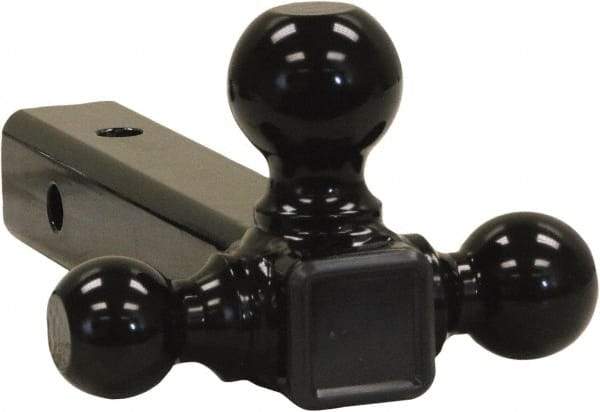 Buyers Products - 6,000, 7,500 & 10,000 Lb Capacity, 9-1/2" Long, 2" Shank, Triball Hitch Drawbar - Vehicle Class 3 & 4, 5/8" Ball Hole Diam, 1-7/8, 2 & 2-5/16" Ball Diam - Benchmark Tooling