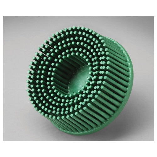 Scotch-Brite Roloc Bristle Disc RD-ZB 50 TR Green 1″ × 5/8″ - Benchmark Tooling