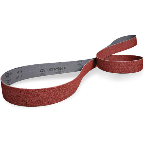 3M Cubitron II Cloth Belt 997F 36+ ZF-weight 4-1/4″ × 132″ Film-lok Single-flex - Exact Industrial Supply