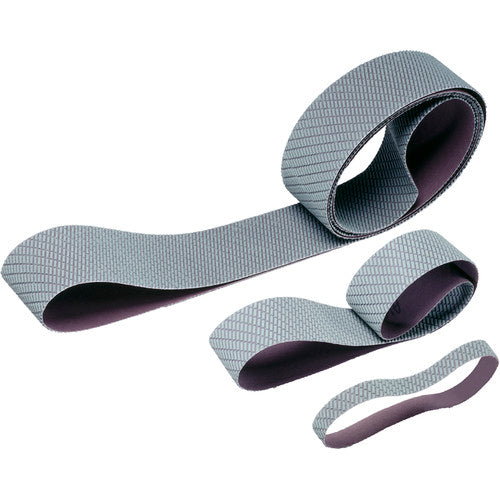 3M Trizact Cloth Belt 327DC A65 X-weight 1 3/16″ × 24 1/2″ Film-lok Full-flex Scallop B - Exact Industrial Supply
