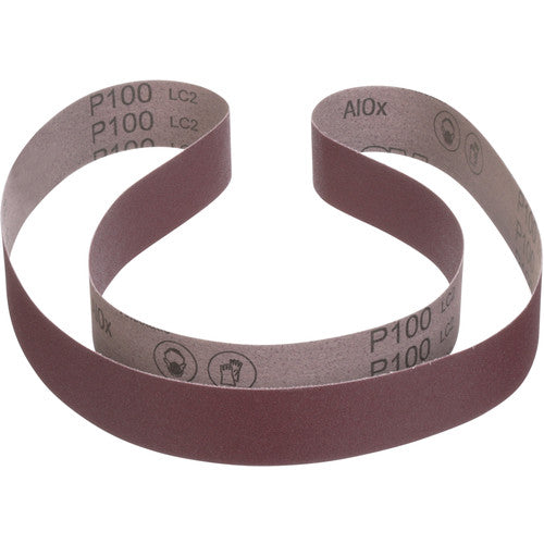3M Cloth Belt 370DZ P100 Y-weight 3-1/2″ × 15-1/2″ Fabri-lok Single-flex - Exact Industrial Supply