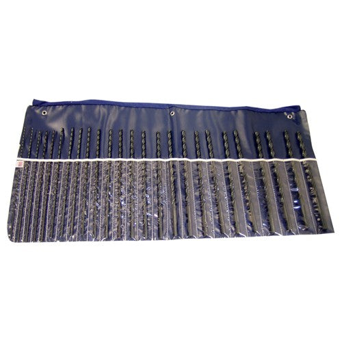 1/8-1/2 RHS / RHC HSS 118 Degree Notched Point Heavy Duty Extra Long Drill Set - Steam Oxide - Exact Industrial Supply