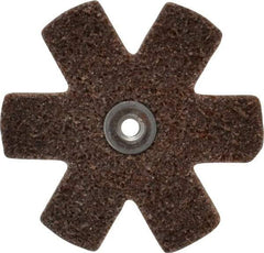Superior Abrasives - 3" Diam Nonwoven Sanding Star - Coarse Grade, Eyelet, 8,000 RPM - Benchmark Tooling