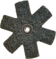 Superior Abrasives - 3" Diam Nonwoven Sanding Star - Very Fine Grade, Eyelet, 8,000 RPM - Benchmark Tooling